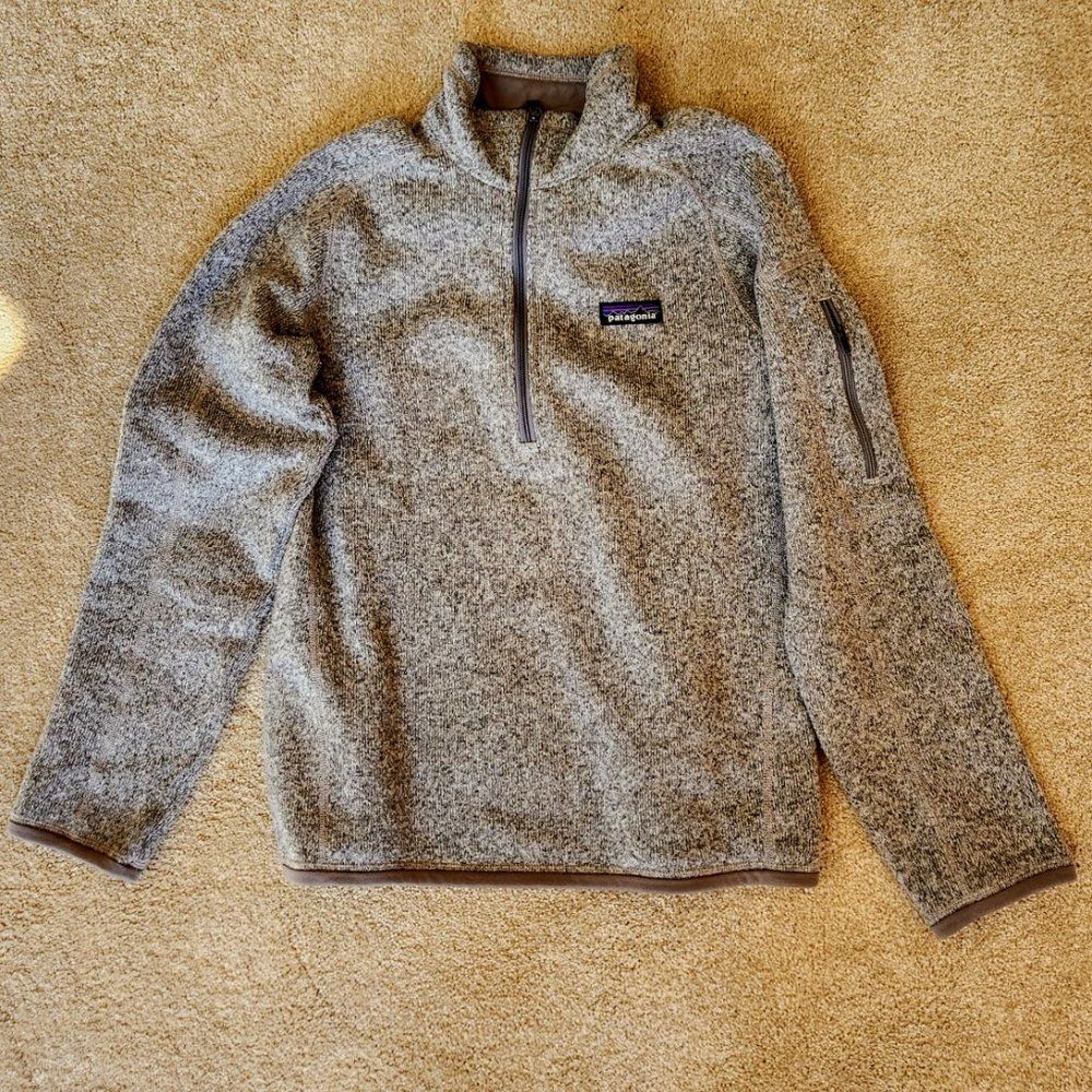 Patagonia Better Sweater 1/4 Zip Fleece Birch White Small